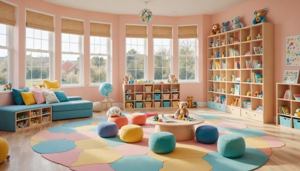 Espaces sécurisés pour divertir les jeunes enfants